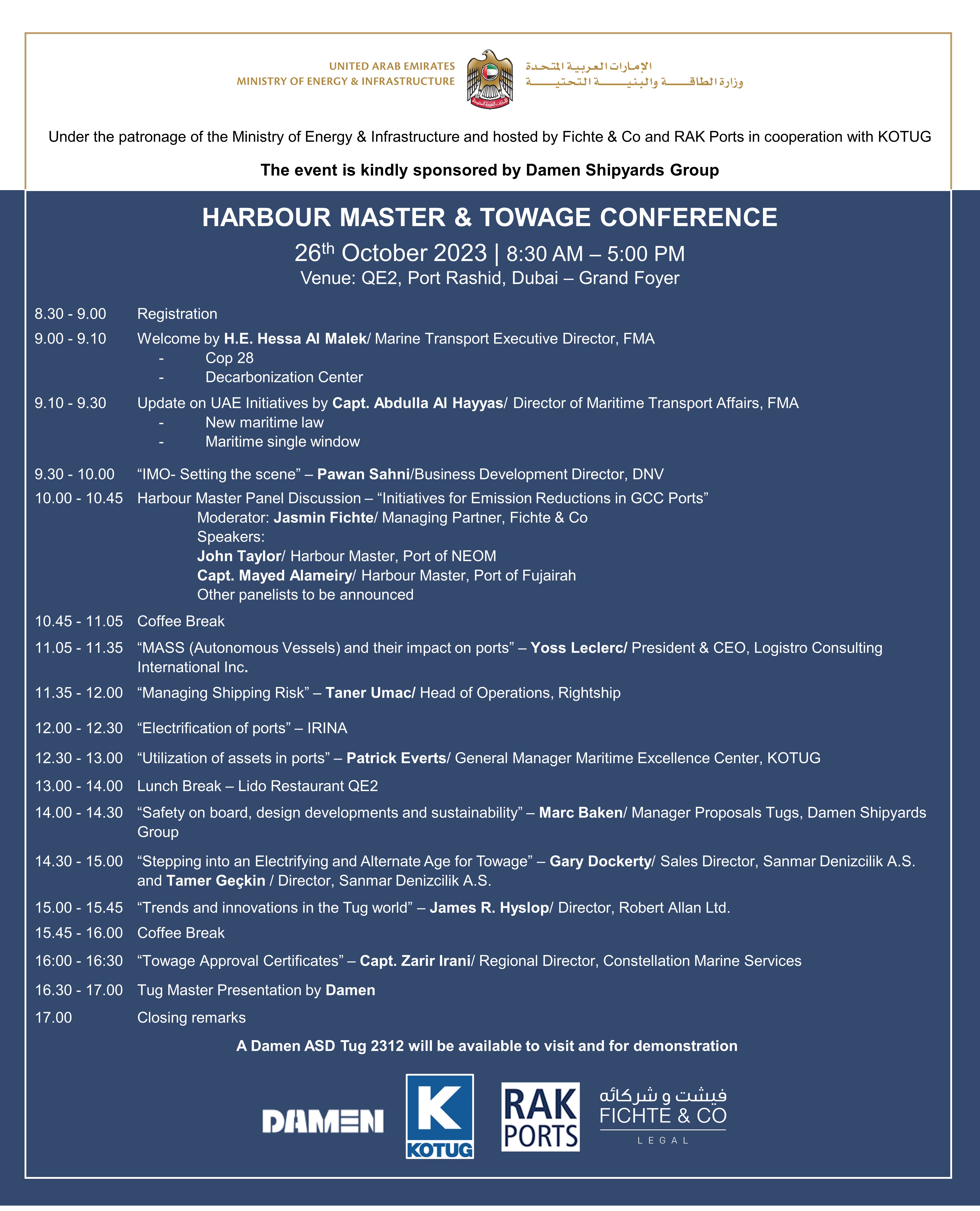 Harbour Master & Towgae Conference